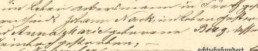 Ausschnitt aus Todesurkunde Catharina Friedrich, geb. Nack
