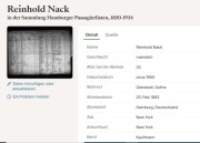 Auswanderung R. Nack 1883